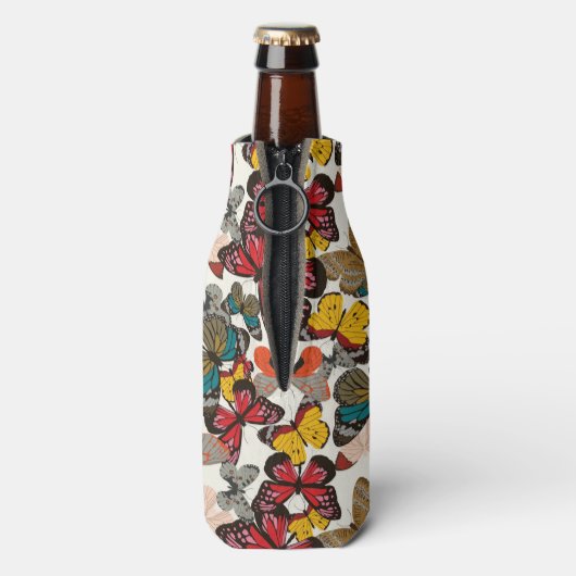 Retroflorpatroon 3 flesjeskoeler (Fles Achterkant)