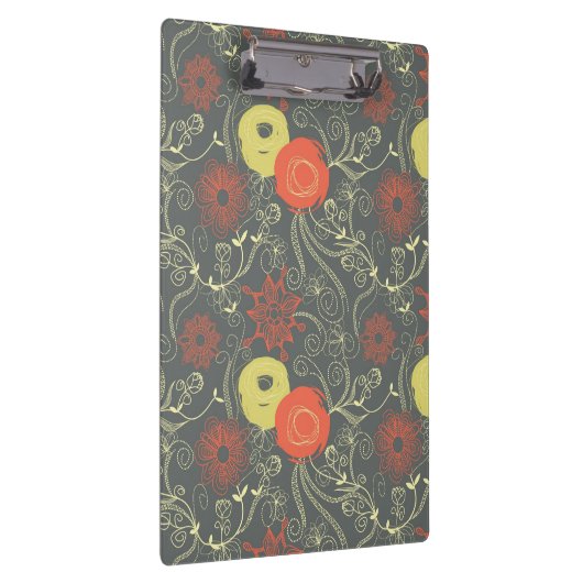 Retroflorpatroon 3 klembord (Rechts)