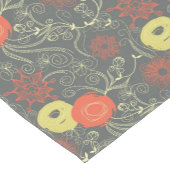 Retroflorpatroon 3 korte tafelloper (Hoek)