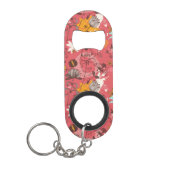 Retroflorpatroon 3 mini flessenopener (Voorkant)