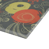 Retroflorpatroon 3 snijplank (Hoek)