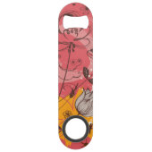 Retroflorpatroon 3 speed flessenopener (Achterkant)