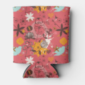 Retroflorpatroon 4 blikjeskoeler (Voorkant)