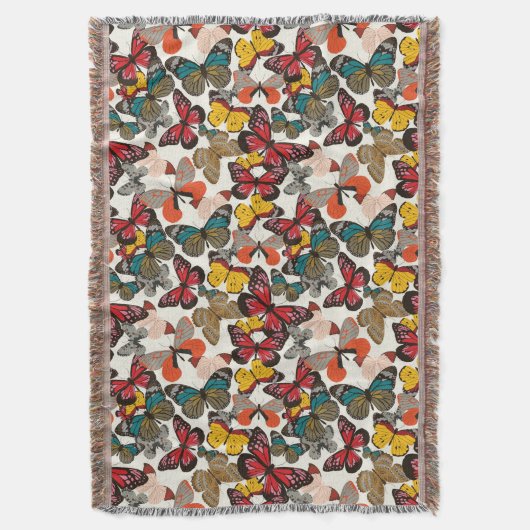 Retroflorpatroon 5 deken (Voorkant Verticaal)