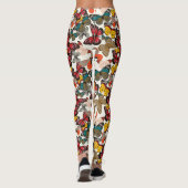 Retroflorpatroon 7 leggings (Achterkant)