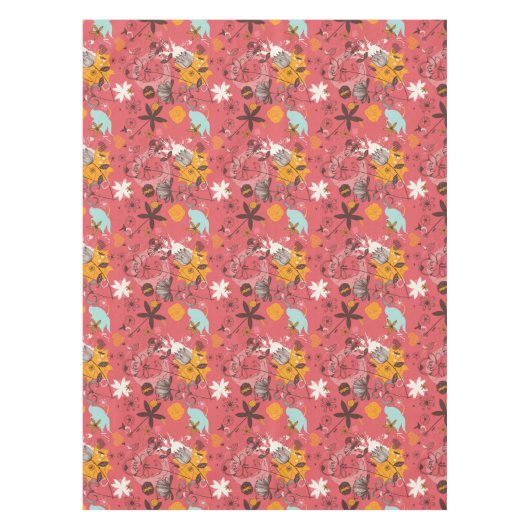 Retroflorpatroon 7 tafelkleed (Voorkant)