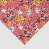 Retroflorpatroon 7 tissuepapier (Detail)