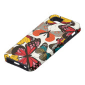 Retroflorpatroon Case-Mate iPhone Case (Onderkant)
