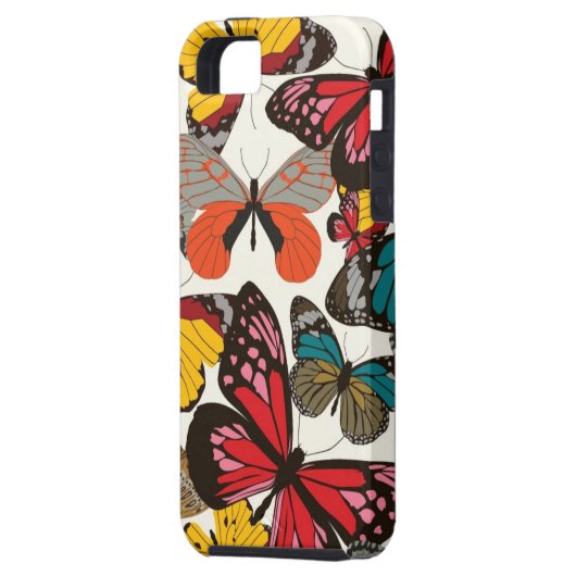 Retroflorpatroon Case-Mate iPhone Case (Achterkant Links)