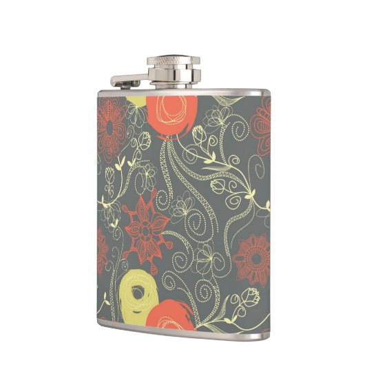 Retroflorpatroon Heupfles (Links)