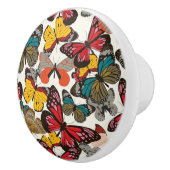 Retroflorpatroon Keramische Knop (Rechts)