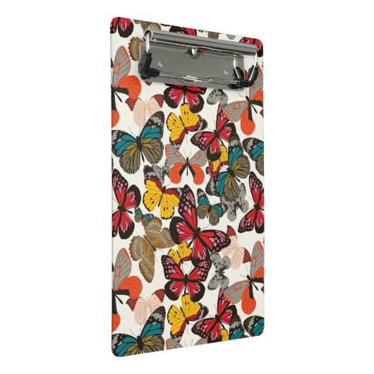 Retroflorpatroon Mini Klembord (Schuin)