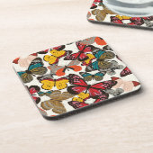 Retroflorpatroon Onderzetter (Linkerzijde)