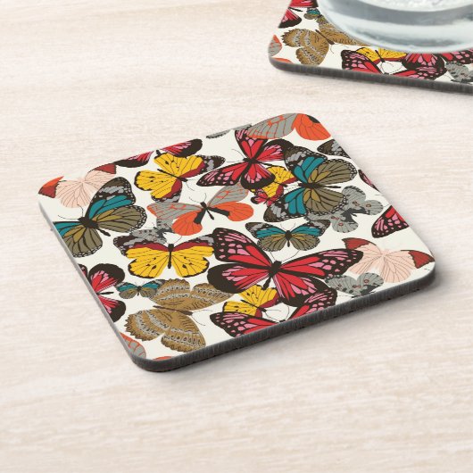 Retroflorpatroon Onderzetter (Linkerzijde)