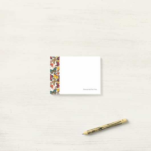 Retroflorpatroon Post-it® Notes (Op bureau)