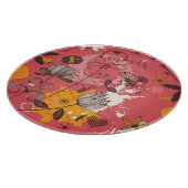 Retroflorpatroon Snijplank (Hoek)