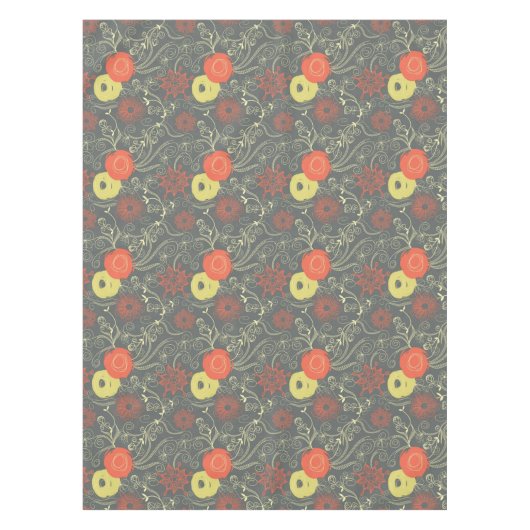 Retroflorpatroon Tafelkleed (Voorkant)