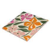 Retroflorpatroon Tegeltje (Zijkant)