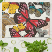 Retroflorpatroon Theedoek (Gevouwen)