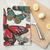 Retroflorpatroon Theedoek (Quarter Fold)