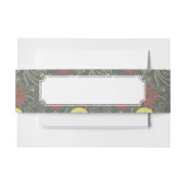 Retroflorpatroon Uitnodigingen Wikkel (Voorkant Voorbeeld)