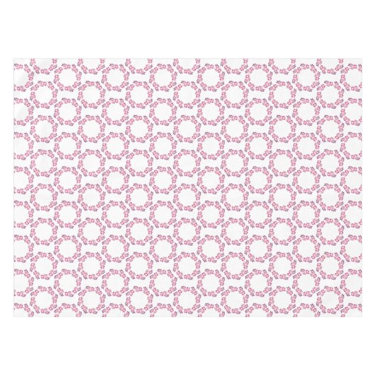 Retroflorvormig ontwerp. tafelkleed (Voorkant (Horizontaal))