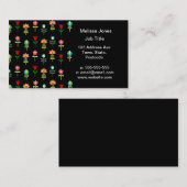 Retrofolkpatroon Visitekaartje (Voorkant / Achterkant)