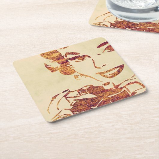 Retrofotograaf Kartonnen Onderzetters (Schuin)