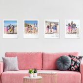 Retrofoto's met handgeschreven lettertype muurkunst sets (Woonkamer)