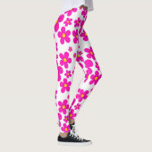 Retrofroze roze patroon leggings (Rechts)