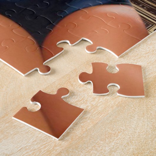 Retrofuturisme Schattigee pin-up Legpuzzel (Zijkant)