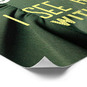 Retrofuturistische röntgenvisie - kijk door je hee poster (Hoek)