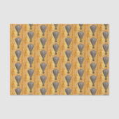 Retrofuturistische Steampunk Airship Keys Gears De Tissuepapier (Voorkant)