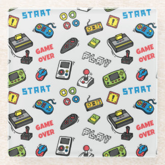 Retrogamer consoles glazen onderzetter