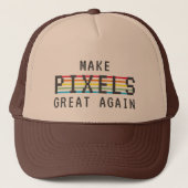 Retrogamer maakt Pixels weer geweldig Trucker Pet (Voorkant)