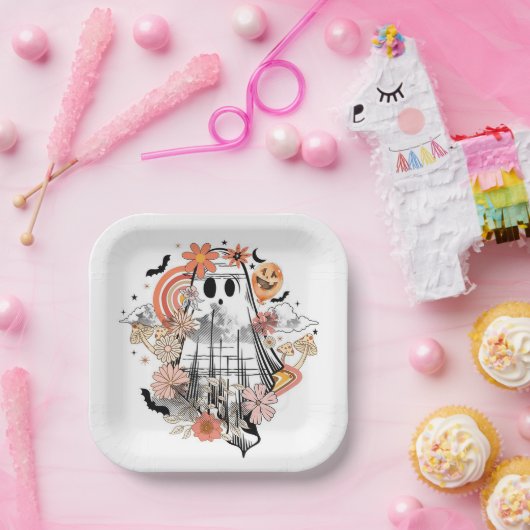 Retrogeest Papieren Bordje (Feest)