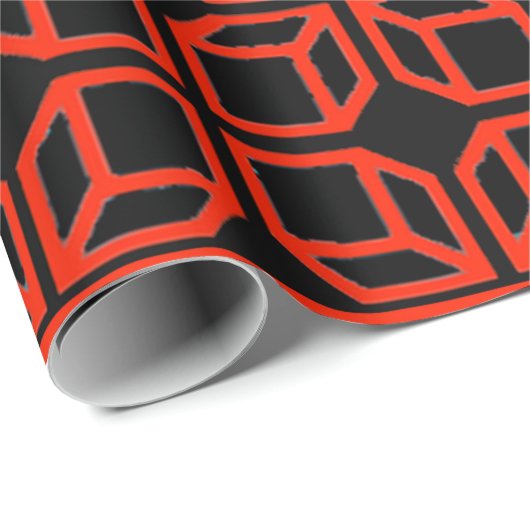 "Retrogeontwerp" Cadeaupapier (Rol Hoek)