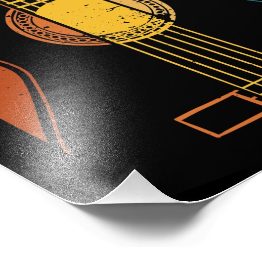 Retrogitaar Foto Afdruk (Hoek)