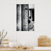 Retrogitaar Poster (Keuken)