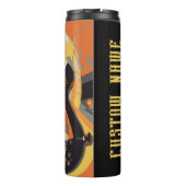 Retrogitaarafbeelding Thermische getumbler Thermosbeker (Achterkant)