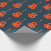 Retrogitarpatroon Cadeaupapier (Hoek)