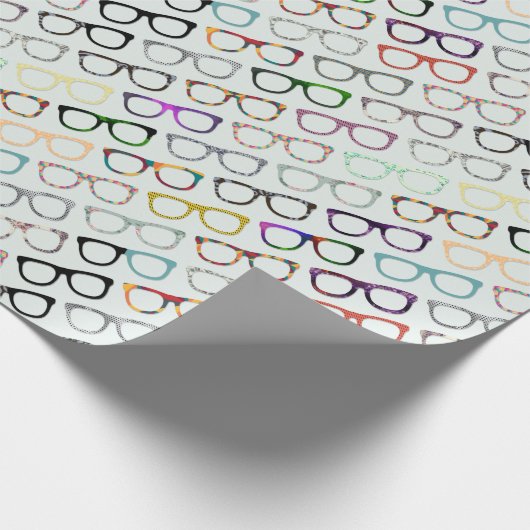 Retroglaspap Hipster Wrapping Paper Cadeaupapier (Hoek)