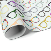 Retroglaspap Hipster Wrapping Paper Cadeaupapier (Rol Hoek)