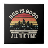 RetroGod is altijd goed Christelijk Tegeltje (Voorkant)