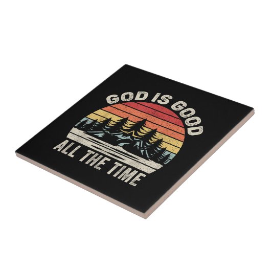 RetroGod is altijd goed Christelijk Tegeltje (Zijkant)