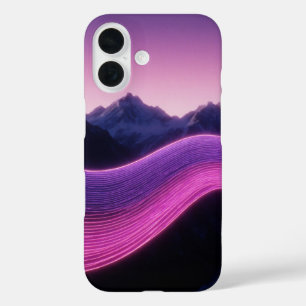 Retrogolfbergen iPhone 16 Hoesje