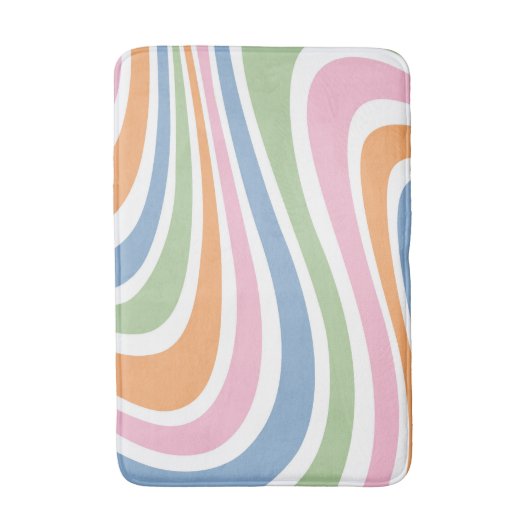 Retrogolfontwerp Badmat (Voorkant Verticaal)