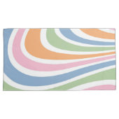 Retrogolfontwerp Kussensloop (Voorkant-Rechts)