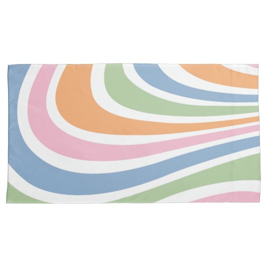 Retrogolfontwerp Kussensloop (Voorkant-Rechts)