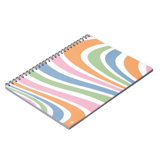 Retrogolfontwerp Notitieboek (Linkerzijde)